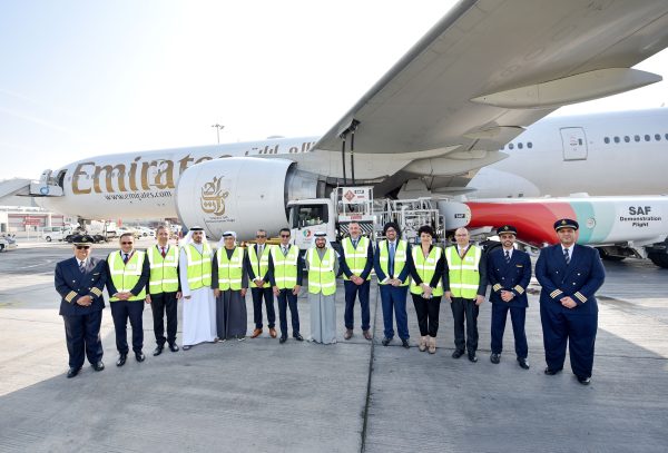 Emirates completes SAF demo flight
